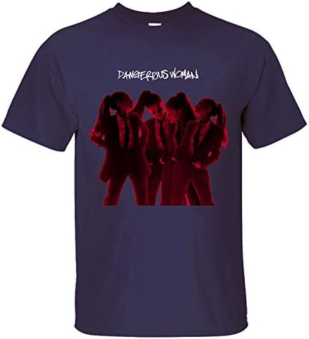 SAMD Men's Ariana Grande Dangerous Woman Soft Cotton T-Shirt dark blue XL