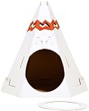 Loyal Luxe 10685860000062 - Loyal Luxe Native American Teepee for Fluffy Little Critters 