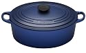 Le Creuset Cast Iron Oval Casserole, Graded Blue, 29 cm