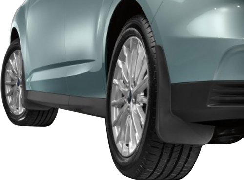 Ford C-MAX Splash Guards - Molded, Black Rear Pair
