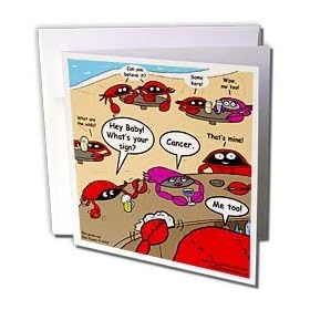 Click here to buy Rich Diesslins Funny Animals Cartoons - Crab Bar Pick-up Lines - Greeting Cards-12....