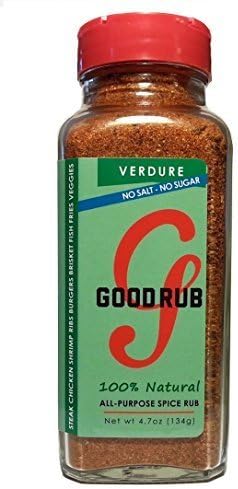 Good Rub Verdure All Natural Salt-Free, Sugar-free Multipurpose Seasoning, 4.7 Ounce by Good Rub