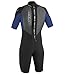 O'Neill Youth Reactor 2mm Back Zip Spring Wetsuit, Black/Pacific/Black, 6