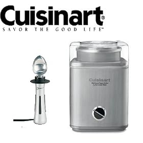 Cuisinart Pure Indulgence ICE30BC Frozen Dessert Maker with Deni Electric Ice Cream Scoop
