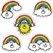 CARSON DELLOSA CD-2919 DAZZLE STICKERS RAINBOWS 75-PK ACID AND LIGNIN FREE