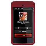 Amzer Rubberized Snap On Crystal Hard Case for Nokia N900 (Red)