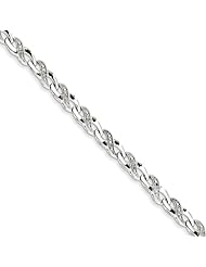 Genuine .925 Sterling Silver Diamond Bracelet 12 Grams . 100% Satisfaction Guaranteed.