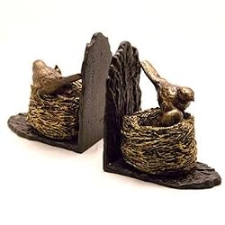 Bird & Nest Bookends Pair