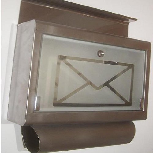 Childrens Toyshop  Garten & Freizeit : BRK01 Briefkasten mit Zeitungsfach und Fenster