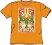 All Products : DC Comics AQUAMAN Classic Retro Aqua Man Adult Orange T-shirt Tee Shirt