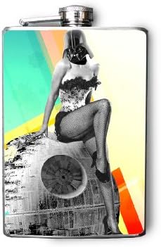 FN436 - Star Wars Sexy Vader Decorated 8oz. Stainless Steel Flask