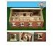 Bauernhof Pferdestall Holz 7 Pferdeboxen f. Schleich und Bully Pferde von Kids Glob