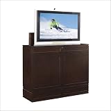 ImportAdvantage AT004472 - Black Moderna Plasma / LCD Foot-Of-Bed TV Lift Console in Black