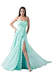 Sweetheart  Chiffon Prom Dress  with a Brush/Sweep Train  With Ruffles