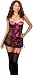 Sexy Plus Size Pink Satin Babydoll Chemise Lingerie - 1X/2X