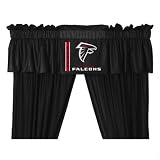 Sports Coverage NFLFalDV Atlanta Falcons Drapes and Valance
