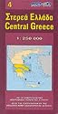 Map of Central Greece (Maps of Greece)