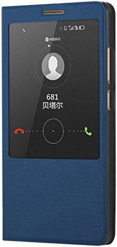 Huawei Ascend Mate 7 Case,Beittal® Smart Stay Ex Case Pu Leather Protective Cover for Huawei Ascend Mate7 (Blue)