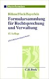 Formularsammlung fur Rechtsprechung und Verwaltung.