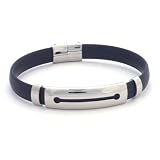 Bracelet Stainless Steel And Rubber Unisex by Bucasi SALE