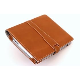 M-edge Genuine Leather Executive Jacket for Amazon Kindle 1 (Pebbled Saddle Brown)