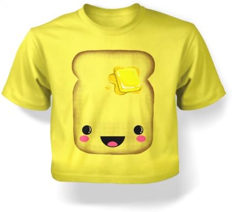 Happy White Toast Babies T-shirt - Pale Yellow 12-18 Months