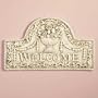 Flower Basket Welcome Plaque