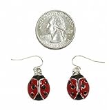 Lady Bug Drop Earrings Fashion Jewelry