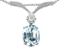 1.52 cttw Genuine Aquamarine and Diamond Pendant in 14k Yellow Gold