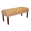 Microsuede Bench – Saddle