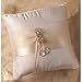 Jeweled Ivory Wedding Ring Bearer Pillow