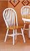 Kitchen & Housewares : Natural/White Dining Table/Arrow Back Windsor Chair