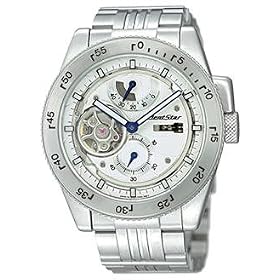Orient Men Star Retro-Future White Dial Stainless Steel Bracelet YFH02001S by Orient