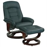 Review Benchmaster Furniture  / Leather Recliner in Corona Coffee with Black Leather - Benchmaster Furniture - 7041-001-04