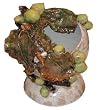 Mango and Cicada Hand Made Pottery Vase