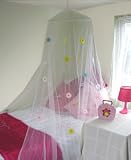 from Mosquito Nets 4 U White Bed Canopy With Daisies