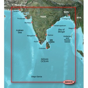New-GARMIN BLUECHART G2 HXAW003R INDIAN SUBCONTINENT MICROSD - 35588