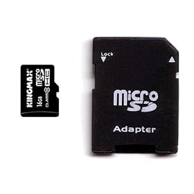 Kingmax 16GB microSDHC Class 10 with Micro SD Adapter - Retail