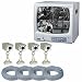12 B/W Quad Monitor w/ 4 Came