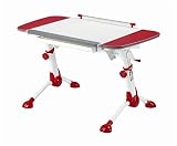 SJ127 Ergonomic Height Adjustable Desk with Tilt-able Desktop - Red