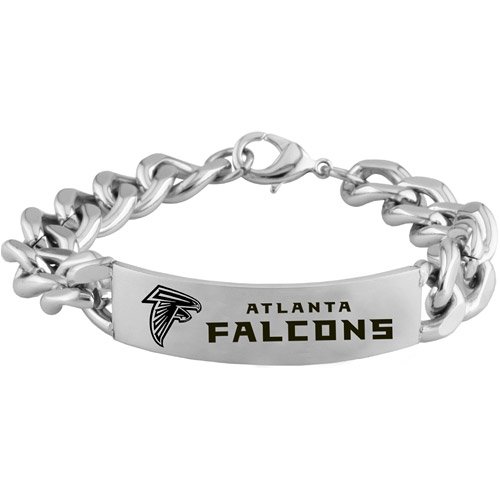 Team Titanium Atlanta Falcons Steel ID Bracelet