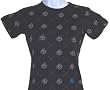 Silver Star "Diamond Overload" Womens Fitted Baby T Shirt - Black