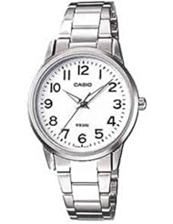 Casio LTP-1303D-7BVEF Ladies Watch Quartz Analogue White Dial Silver Steel Strap