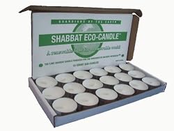 Shabbat Eco-Candle tea lights (1 box of 18 tea lights)
