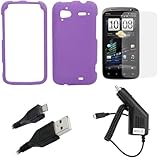 GTMax 4pc Accessory Bundle Kit for T-Mobile HTC Sensation 4G - Combo Set In ....