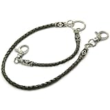 ■パリスキッズ 【SILVER】 シルバークロス牛革ウォレットロープ/ウォレットチェーン7 silver925 クロス