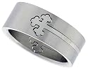 Surgical Steel 5/16" (8mm) Orthodox Cross Ring