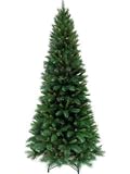 Festive Green Slim Line Duchess Artificial Christmas Tree, 1.95 Metre (6.5ft)