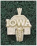 Logo Art Iowa Hawkeyes 10K Gold Backboard Pendant