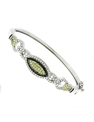 Ladies Silver Bracelet with Tricolor CZ